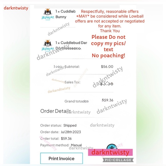 1 OWNER! AUTH SALES RECEIPT! RETIRED BNWT Jellycat Cuddlebud Bernard Bunny PFSF - Picture 11 of 12